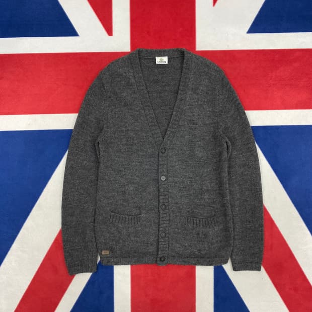 라코스테 알파카 가디건 100