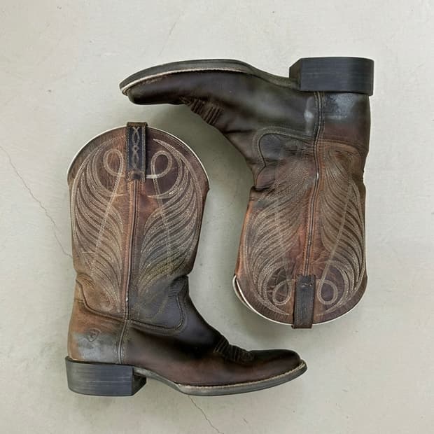 브라운 카우보이 웨스턴 부츠