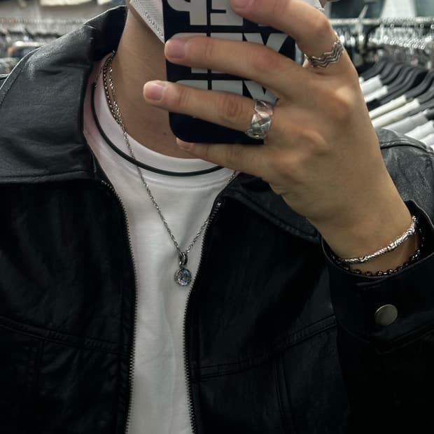 Real Leather - 통가죽 목걸이(2color)