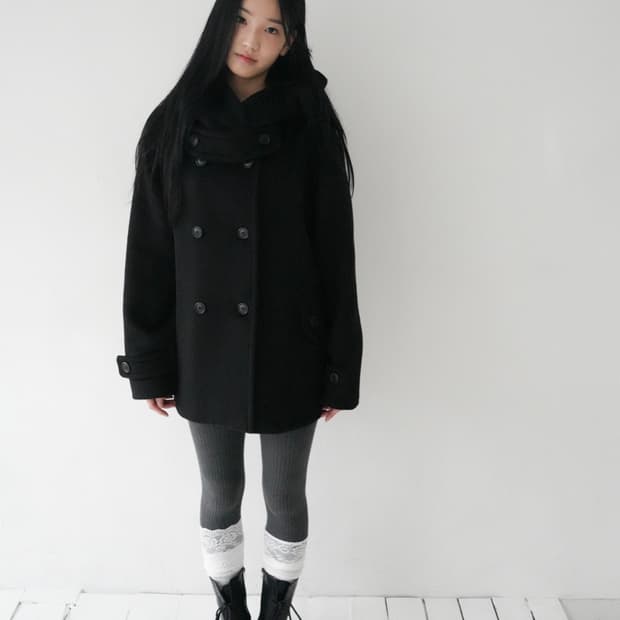 인앤양인하모니 Miya coat (Black)