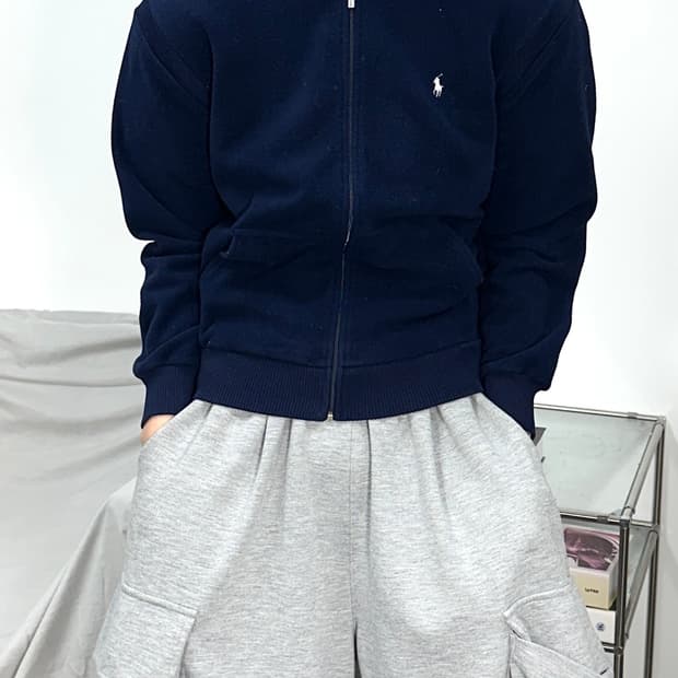 폴로 랄프로렌 골프 네이비 니트 집업 S