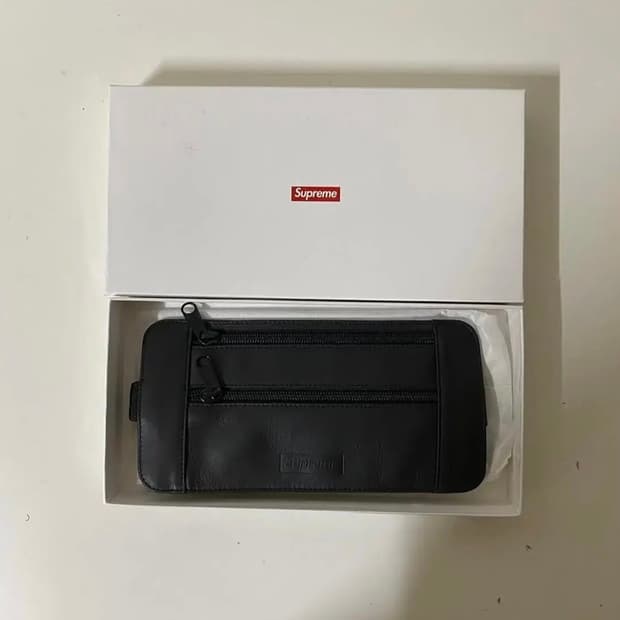 [Free] 19SS 슈프림 레더 웨이스트 숄더 파우치