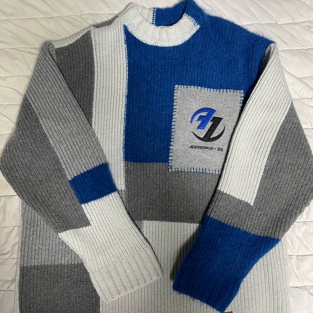 자라x아더에러 패치워크 니트 s-m