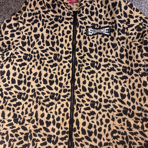 슈프림 치타 호피 바람막이
