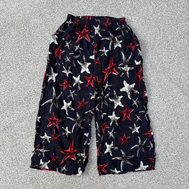 실측 여성 시원한 린넨 잠옷 바지 0416J