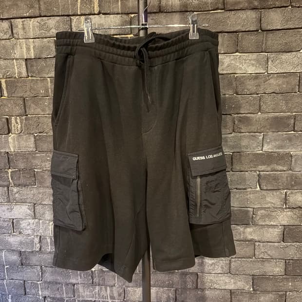 [중고/XL] 게스 남성 카고 면 반바지