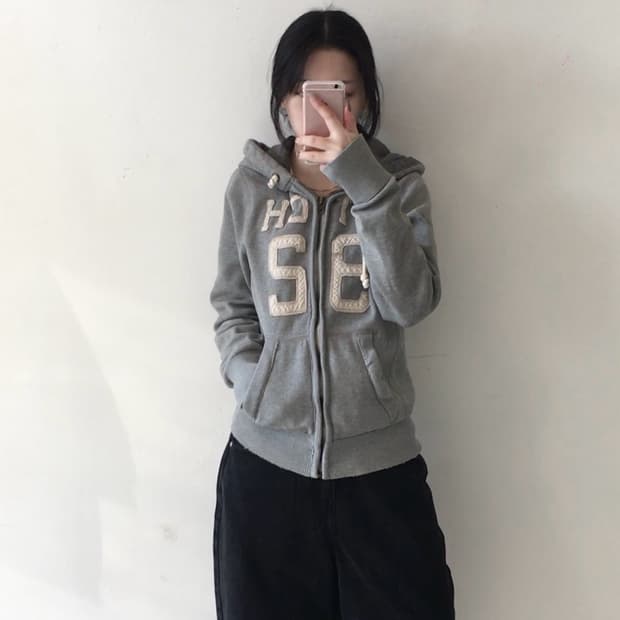 아베크롬비 패치로고 후드집업