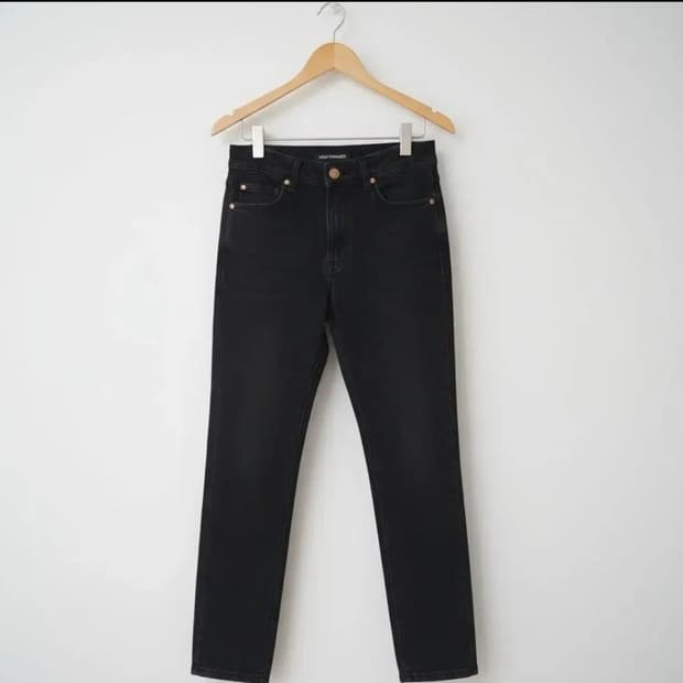 22fw/3번시착 /럭키슈에뜨 블랙 슬림핏 데님팬츠 36사이즈