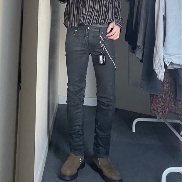 Dior Homme Leather Coating Jean
