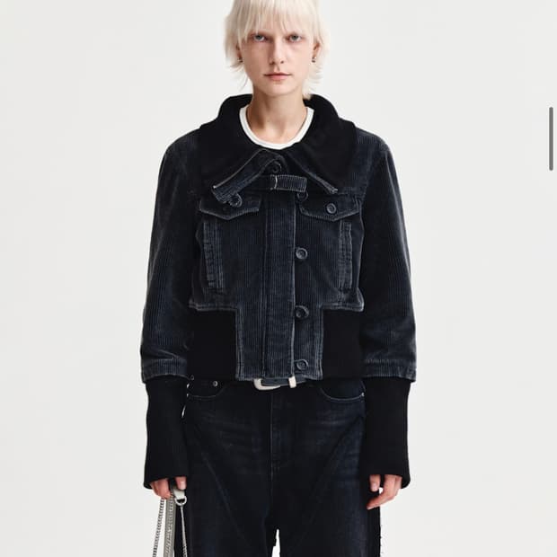 마뗑킴 코듀로이 봄버 자켓 s 사이즈