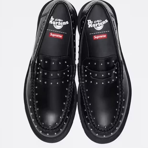슈프림 닥터마틴 스터드 로퍼 uk6
