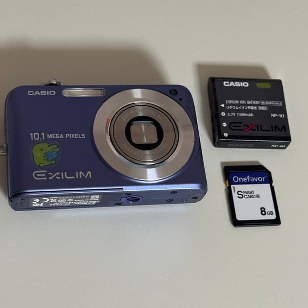 카시오 엑슬림 Ex-z1080 디지털카메라 디카 블루퍼플
