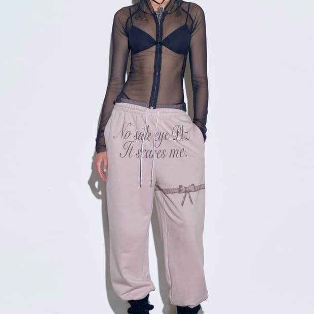 스컬프터 메쉬 셔링 집업 블랙 Mesh Shirring Zip Up