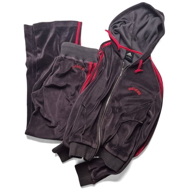 [95] 아디다스 벨벳 트랙탑 후드져지 셋업