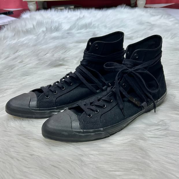 yohji yamamoto shoes 요지 야마모토 레이스업 디테일 슈즈