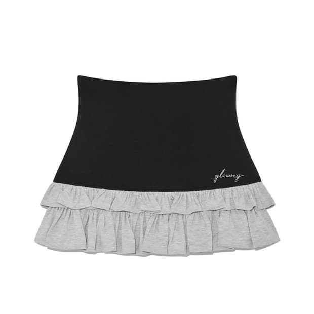 글로니 LULU RUFFLE MINI SKIRT