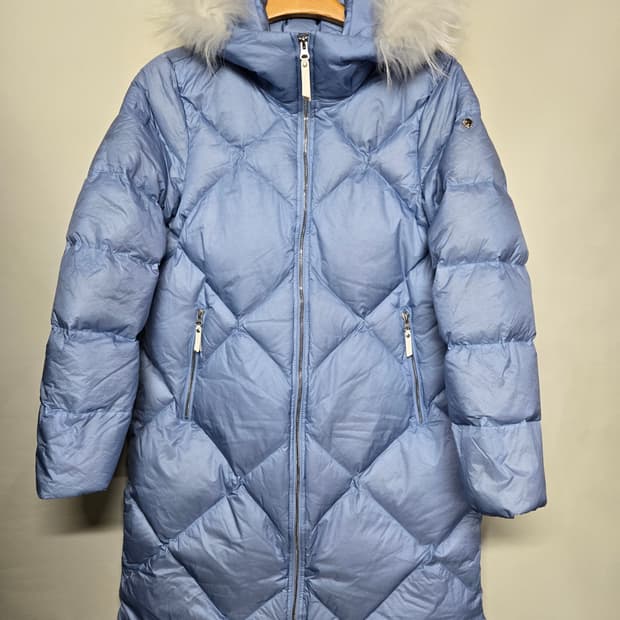 블랙야크 엄청가벼운  여성 부스터 다운 롱패딩 100 블루