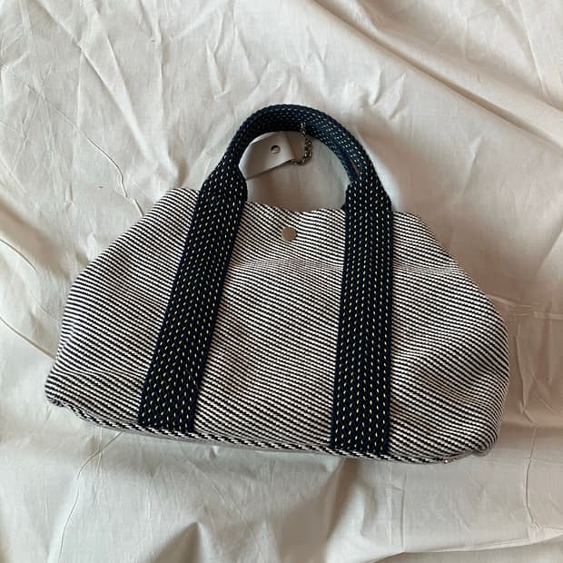 스티치 복주머니 가방