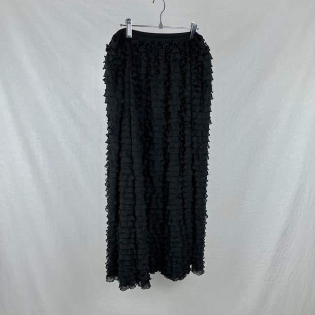 Vintage 러플 롱스커트 