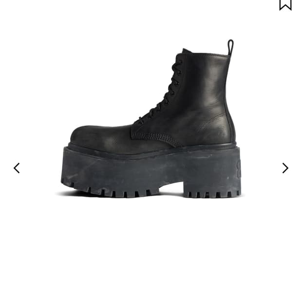 발렌시아가 스트라이크 플랫폼 부티 블랙 