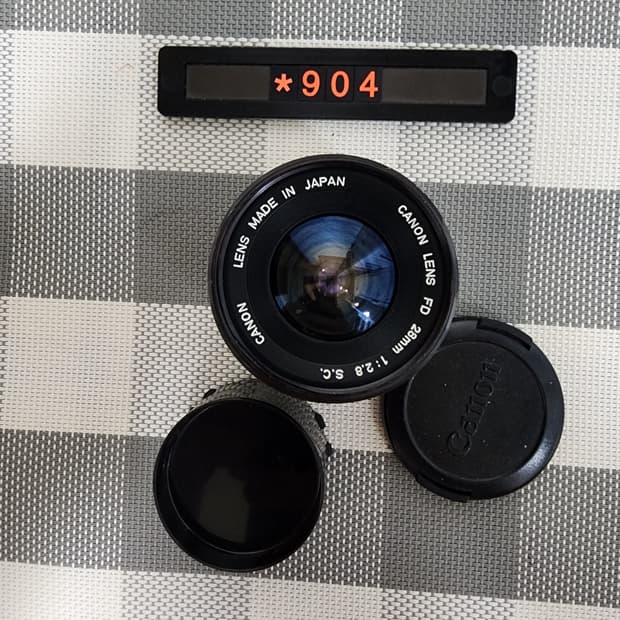 캐논 FD 마운트 28mm 2.8 광각렌즈
