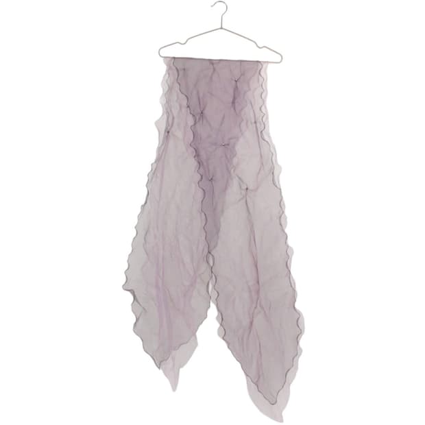 비즈 포인트 셔링 오간자 스카프