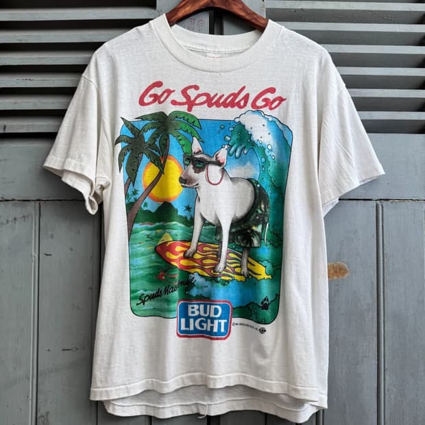 [M]80's BUD LIGHT USA 프로모 티셔츠