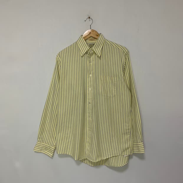 엘엘빈 빈티지 옐로우 스트라이브 오버핏 셔츠