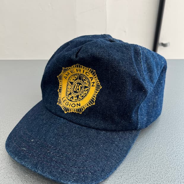 90s American Legion (미국 참전용사 단체) 데님 캡 