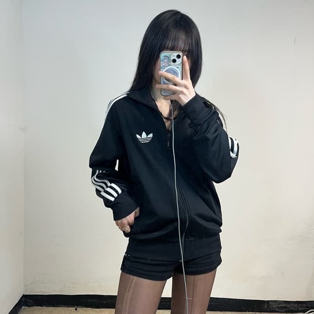 Adidas black Firebird jersey