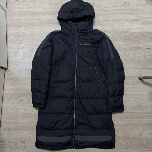 디스커버리 덕다운 후드 롱패딩