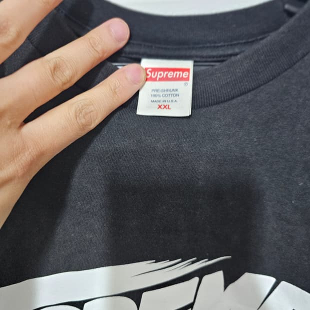 슈프림 스트리터파이터 블랙xxl 반팔