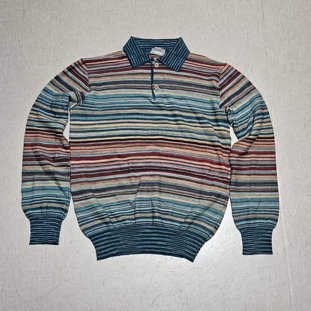 미쏘니 컬러풀 카라 니트/missoni 빈티지 니트