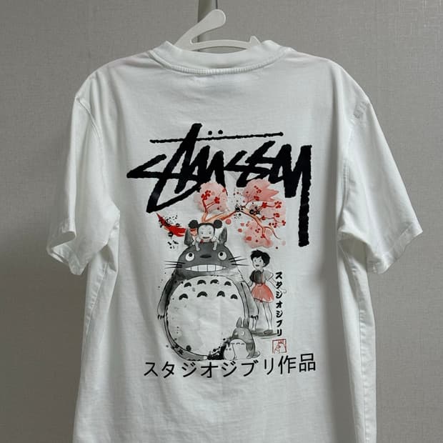 스투시 지브리 콜라보 티셔츠 M