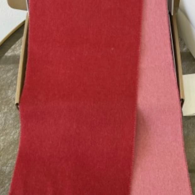 로에베 로고 패치 투톤 머플러 (남녀공용)