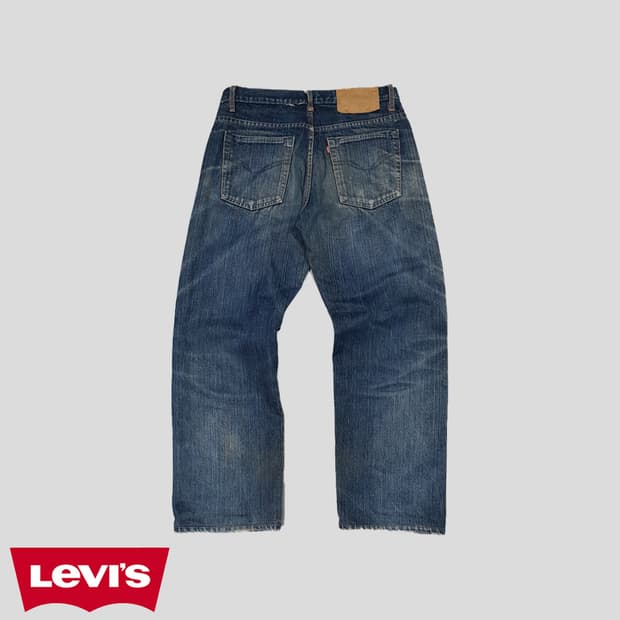 리바이스 501 진청워싱 빅E 셀비지 데님팬츠 SIZE