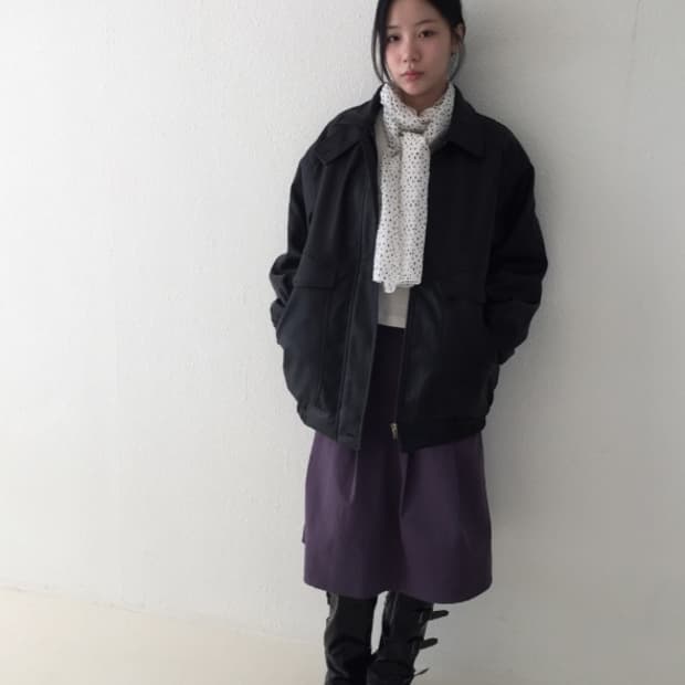 [새상품] 하우유 미디 스커트 