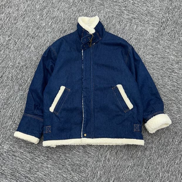 (L오버핏)B-3 TYPE 데님양털자켓-M1283