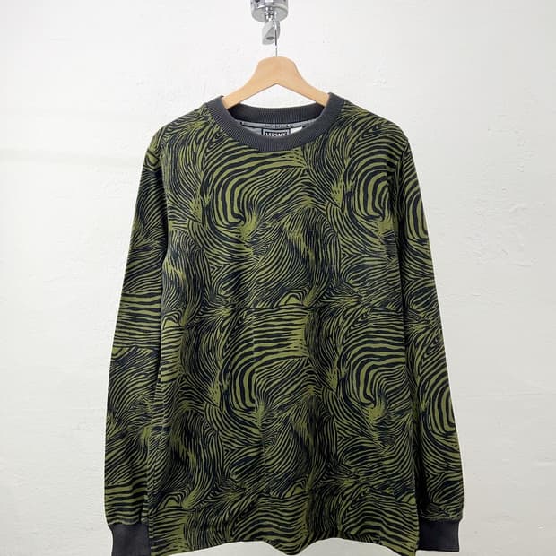 베르사체 클래식 V2 그린 패턴 롱슬리브 