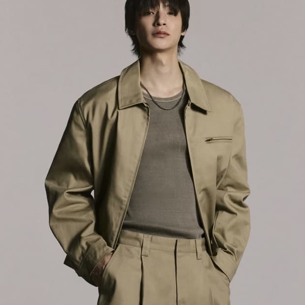 [M] 무신사 스탠다드 헤비웨이트 CP 워크 재킷 베이지