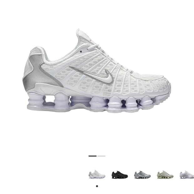 나이키 샥스 TL 화이트 앤 오랜지