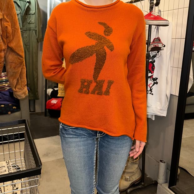 90’s Issey Miyake Hai sporting logo knit