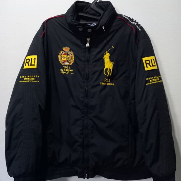 폴로 POLO 랄프로렌 빅포니 스페인 레이싱 팀 봄버 자켓 105/XL