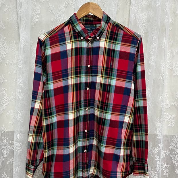 XL) 18-19Y 폴로 랄프로렌 키즈 체크 셔츠