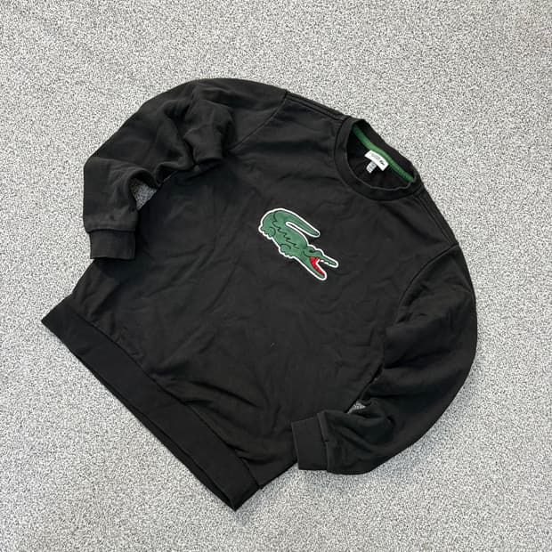 14 라코스테 여성 크록 로고 맨투맨 0421J