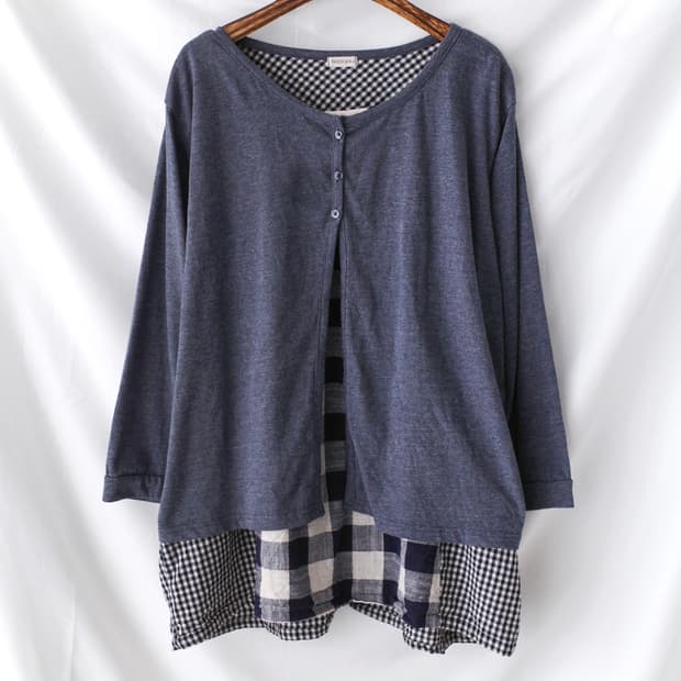 check layered long sleeve