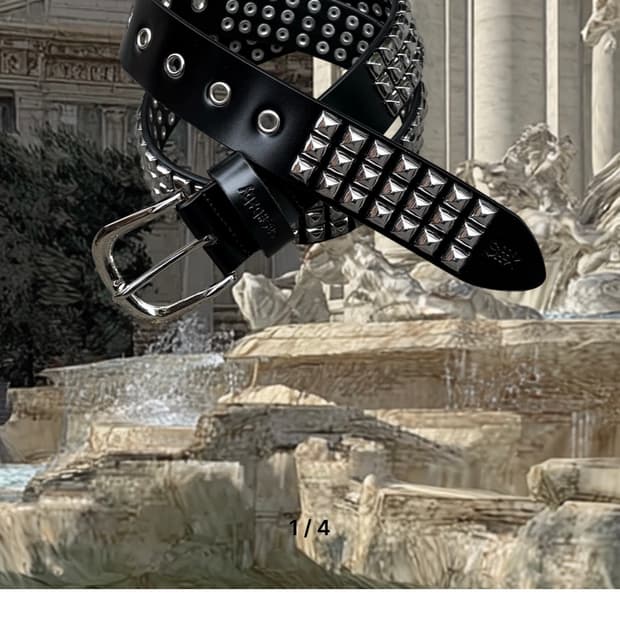 Cashbaby STUDDED LEATHER BELT