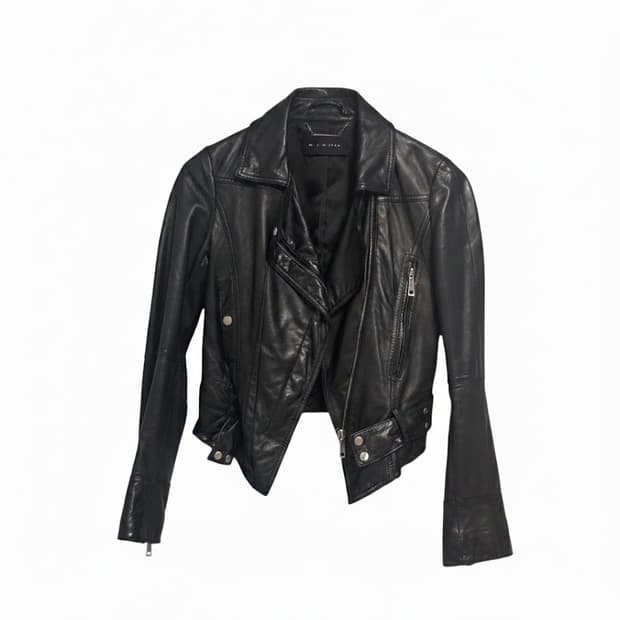 미샤 램스킨 카라 레더자켓