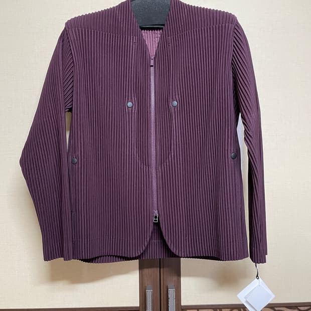 옴므플리세 먼슬리 11월 쿼리 자켓 JC300 와인 퍼플