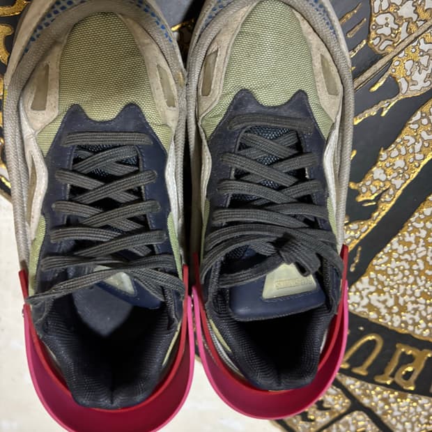 라프시몬스 아디다스 트레일 핑크캡